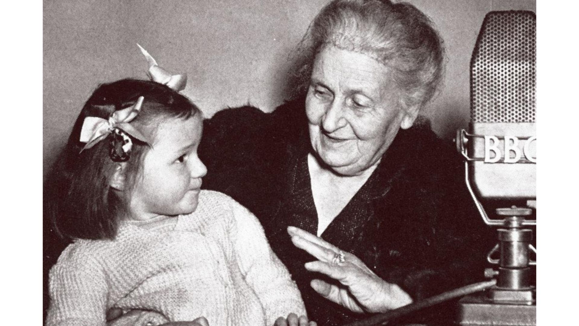 Maria Montessori s učenicom